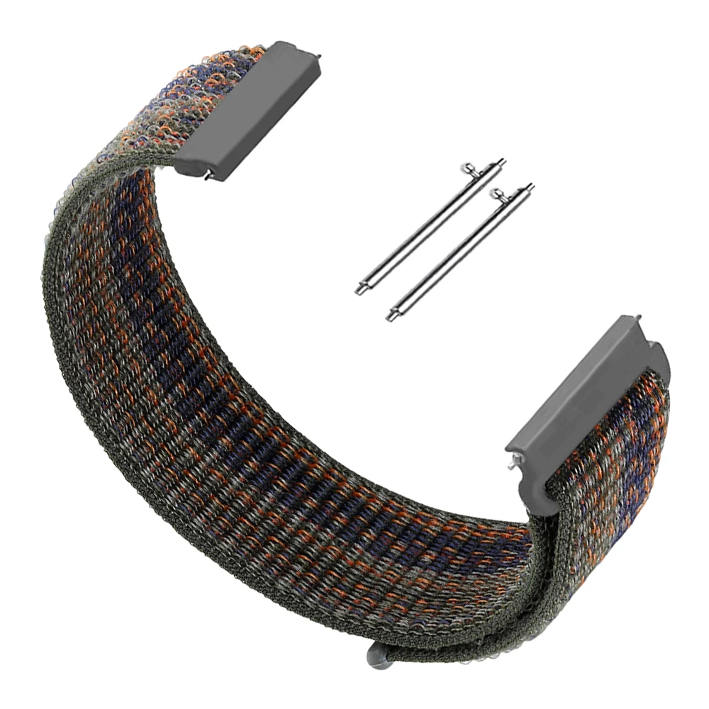 Breathable Nylon Loop Sports Watchband, 20mm/22mm