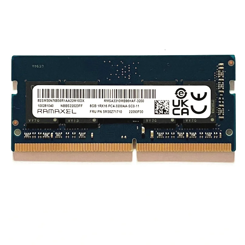 RAMAXEL DDR4 RAM 8GB 3200 Laptop Memory SODIMM 260pin 8GB 1RX8 or 1RX16 PC4-3200AA -