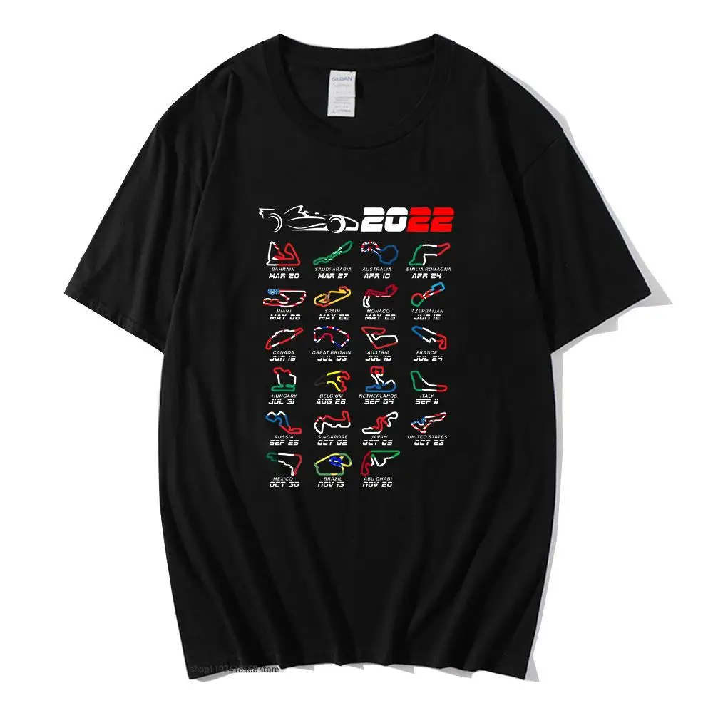 

Formula Race Cars Tshirt Cartoon Graphic F1 T-Shirts Women's Short Sleeve Top 100%cotton Y2k Clothes Funny Games Men Clothing