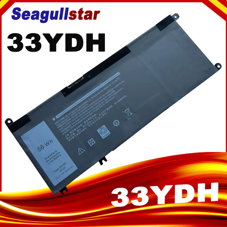 33YDH 99NF2 PVHT1 81PF3 081PF3 Laptopbatterij vervangen voor Dell Inspiron 17 7000 7778 7779 7786 7773 15 7577 G3 3579 3779 G5 5587 G7 7588 Latitude 13 3380 14 3490 15 3590 3580 P30E (15.2V 56Wh