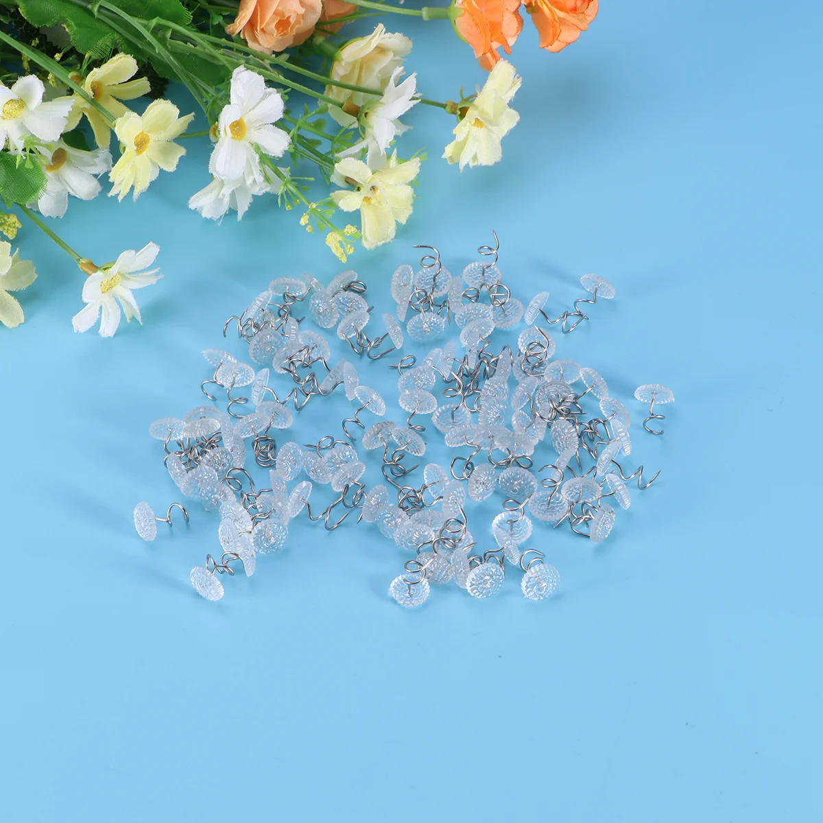 

100 Pcs Seamless Round Home Artifact Anti-slip Anti-running Fixer Nail Non-slip