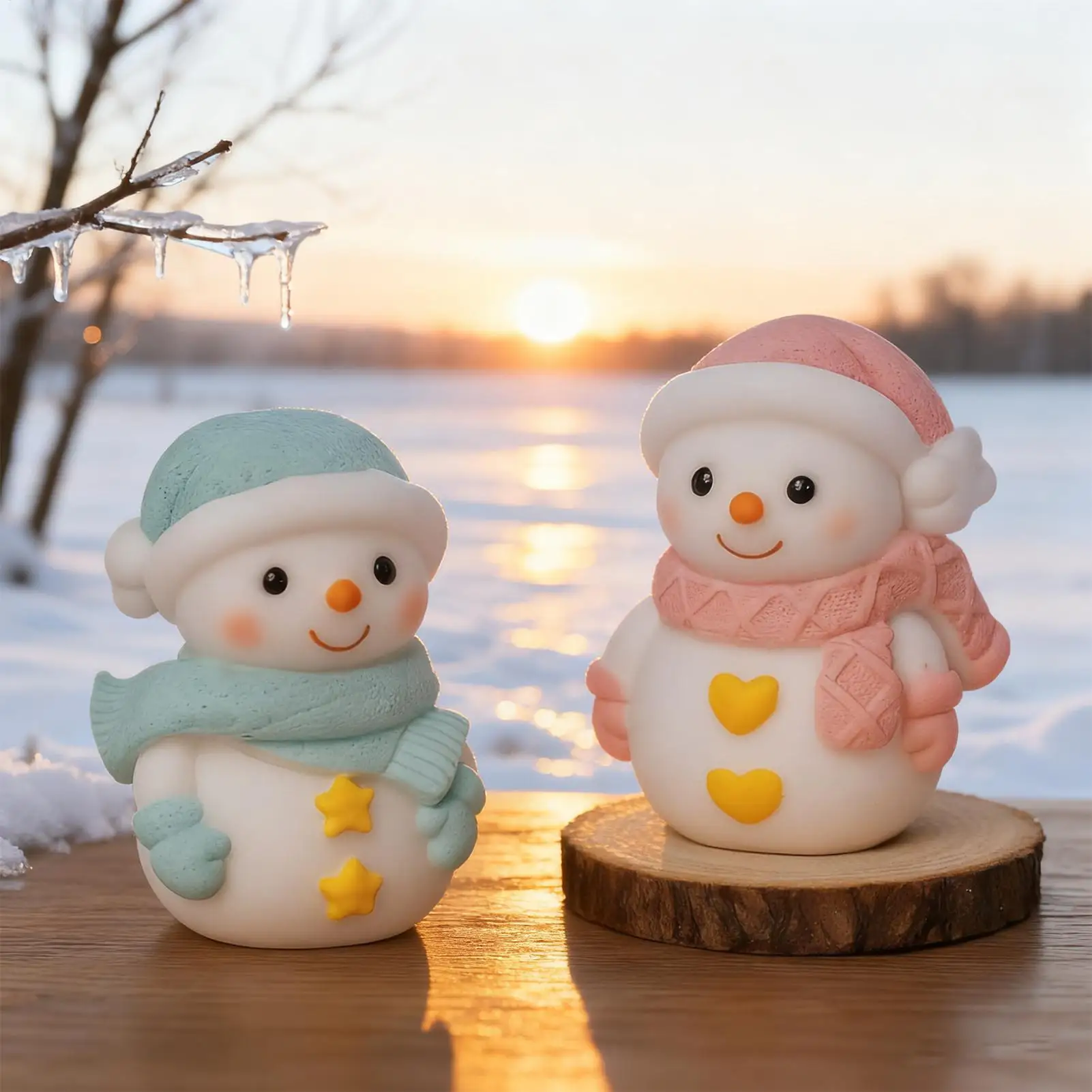 Christmas Resin Molds Easy Release Cute Crafting Tools Silicone Christmas Molds Resin Casting For Soap Plaster Home Decor Party