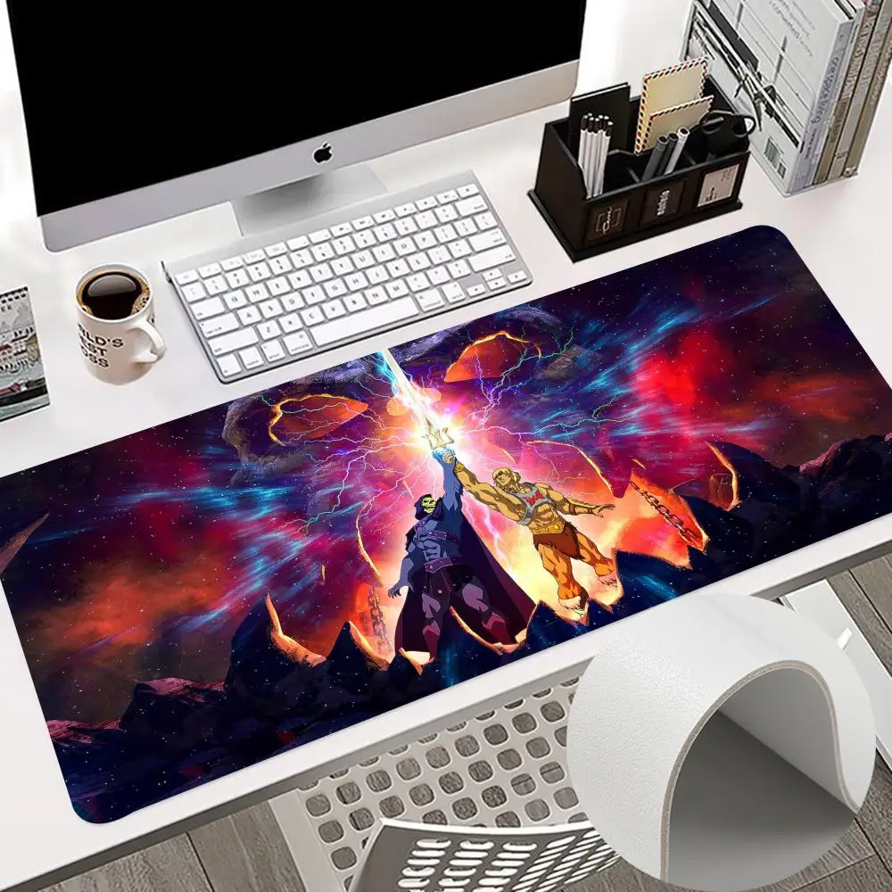 He Man M-Masters Of U-Universe Mouse Pad 900X400Mm Tastiera Pc Desk Pad Hd Printing Computer Double Sided Leather Antiscivolo Pu M