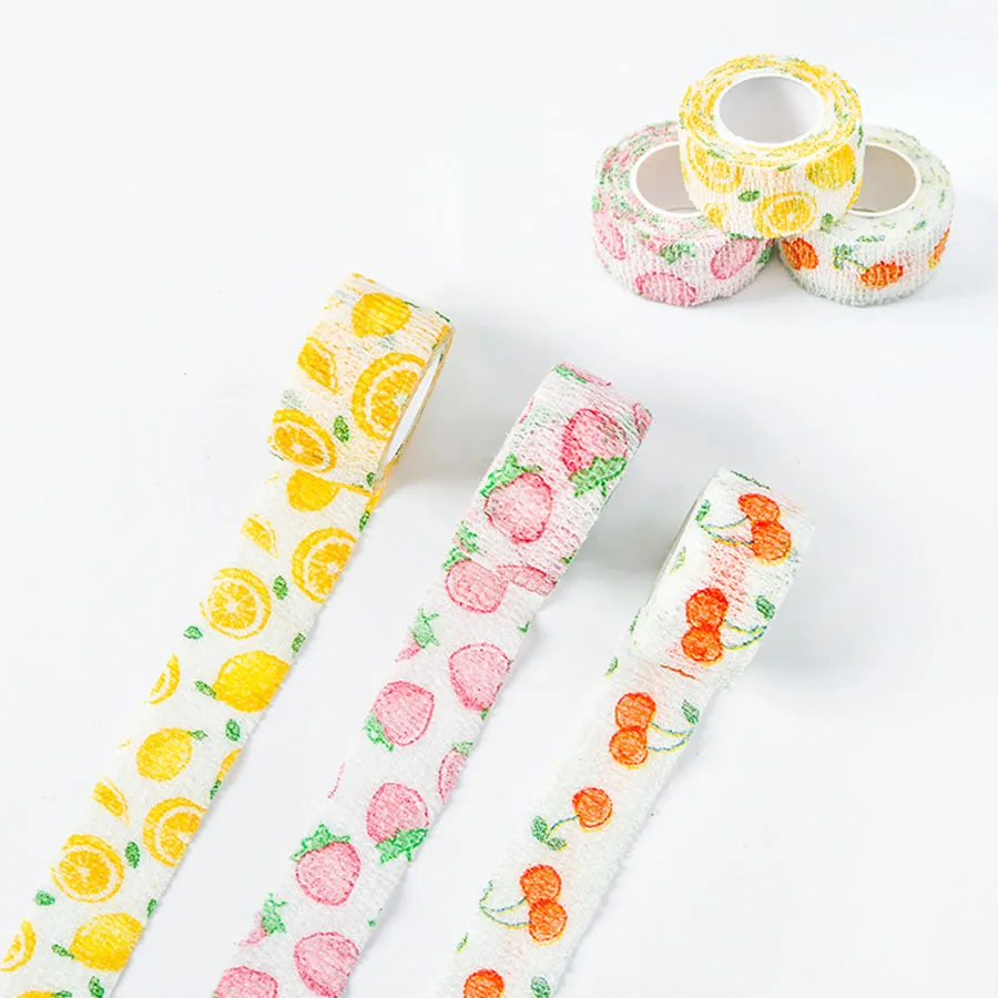 

3 Rolls of Students Write Finger Protect Pet Puppy Injury Bandage Elastic Tape Self-adhesive Non-woven Bandage