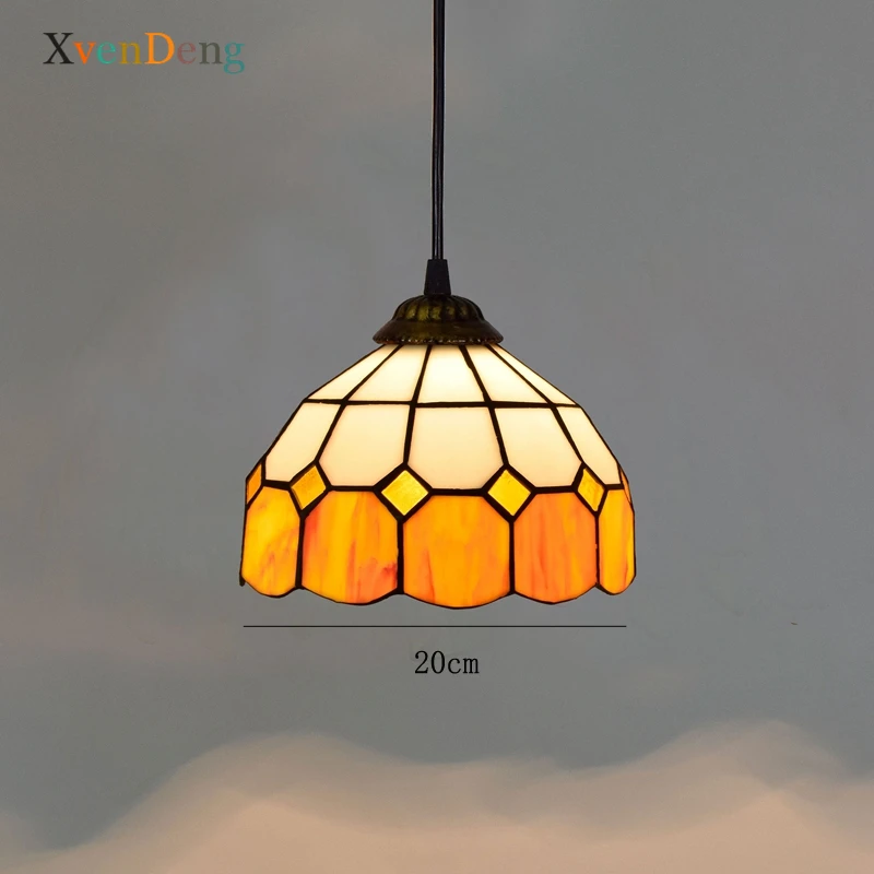 ティファニー-ステンドグラス製の吊り下げランプ,キッチン,リビング