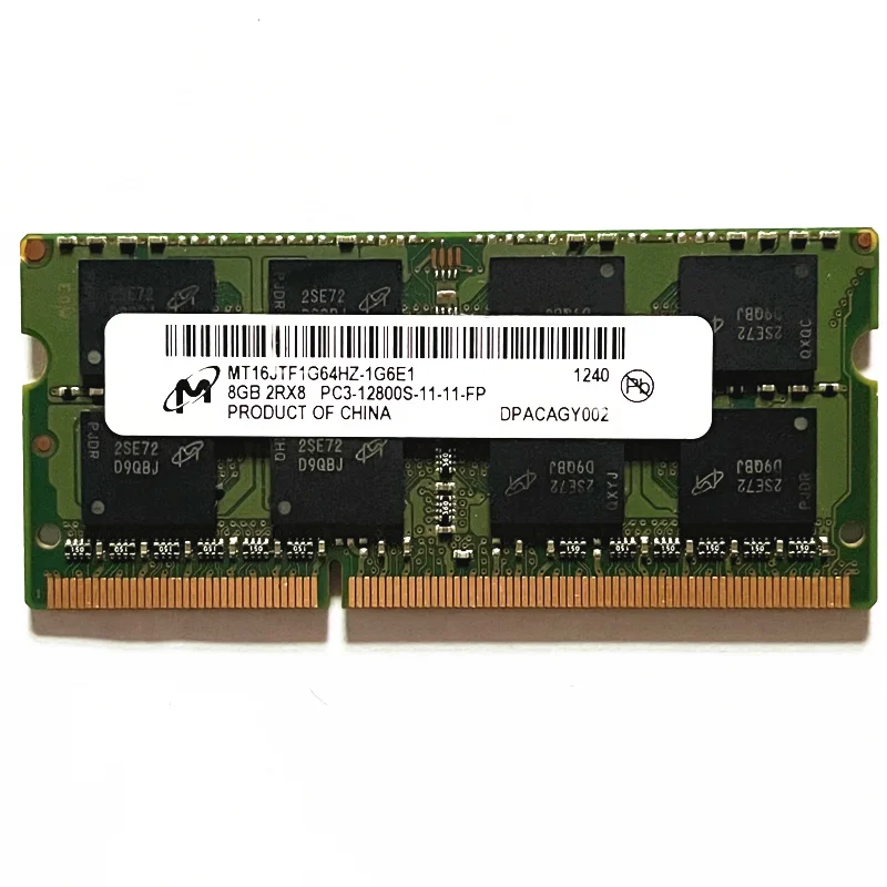 

Micron ddr3 sodimm 8GB 1600MHz Память ноутбука 8GB 2RX8 PC3-12800S 1,5 V 240PIN