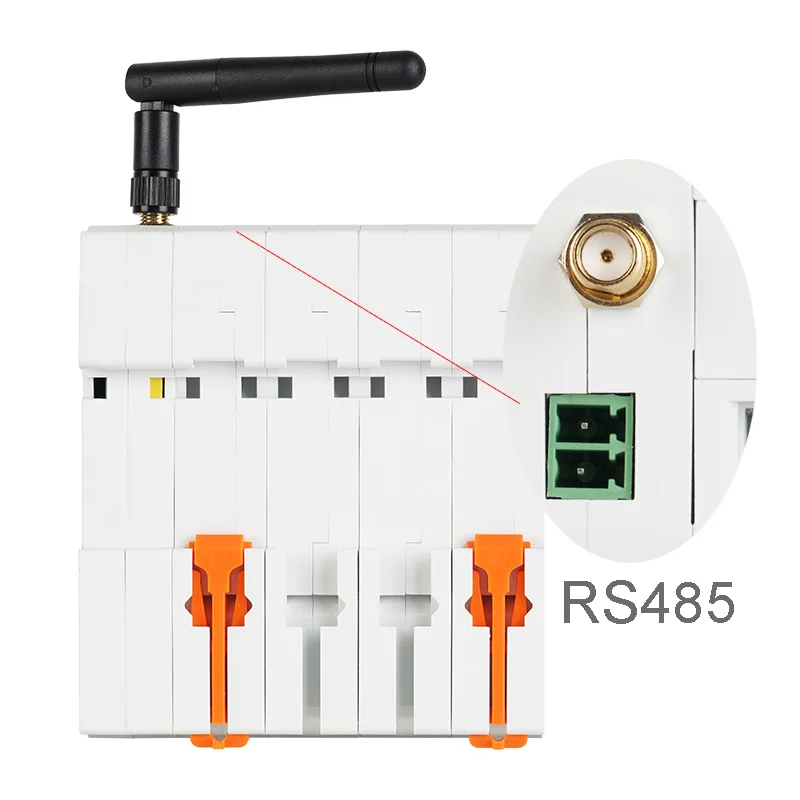 Tuya 스마트 와이파이 RS485 4p RCBO 차단기, 선불 미터 타이머 스위치, 전압 전류 보호기, 음성 제어, 알렉사 구글 앨리스