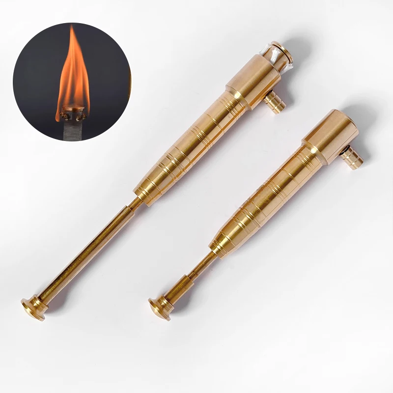 

New Upgraded Wear-resistant Torch Kerosene Lighter with Short and Long Handle Creative Collection Torch Lighter Men's Play Tool