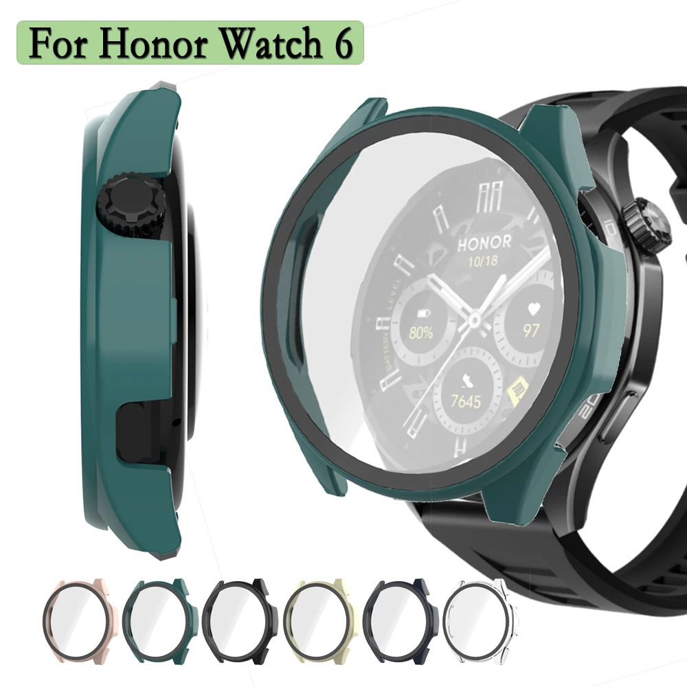 Durable Protective Honor Watch 6 Cover with Tempered Glass Screen Shield