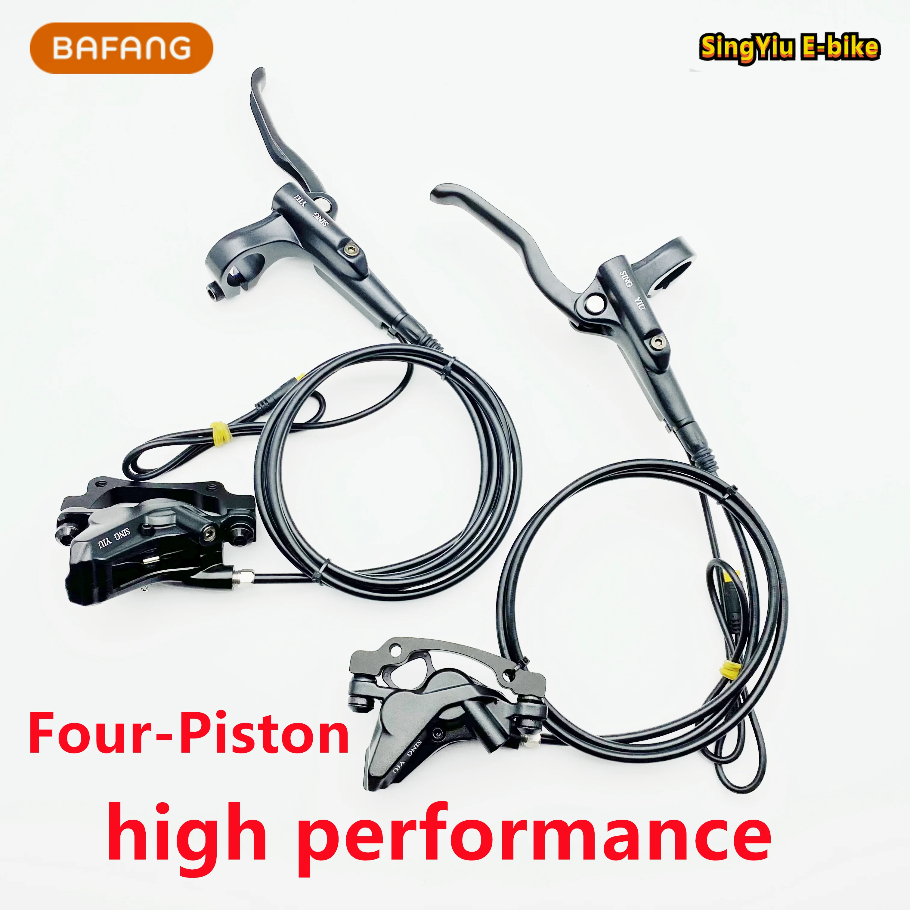 

BAFANG-Four-Piston Oil Brake для электрического велосипеда, Специальный масляный тормоз, Power-off, BBS0102, M400, M500, M600, M620, G510, G521