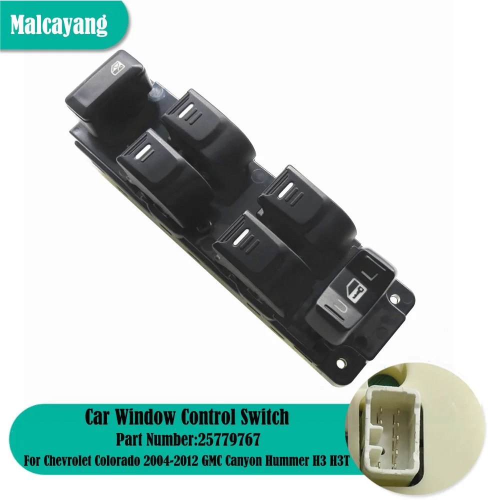 Auto Nuovo Anteriore Sinistro Lato Elettrico Master Power Controller Interruttore Finestra Per Gmc Canyon Chevrolet Colorado Hummer H3 H3T 25779767