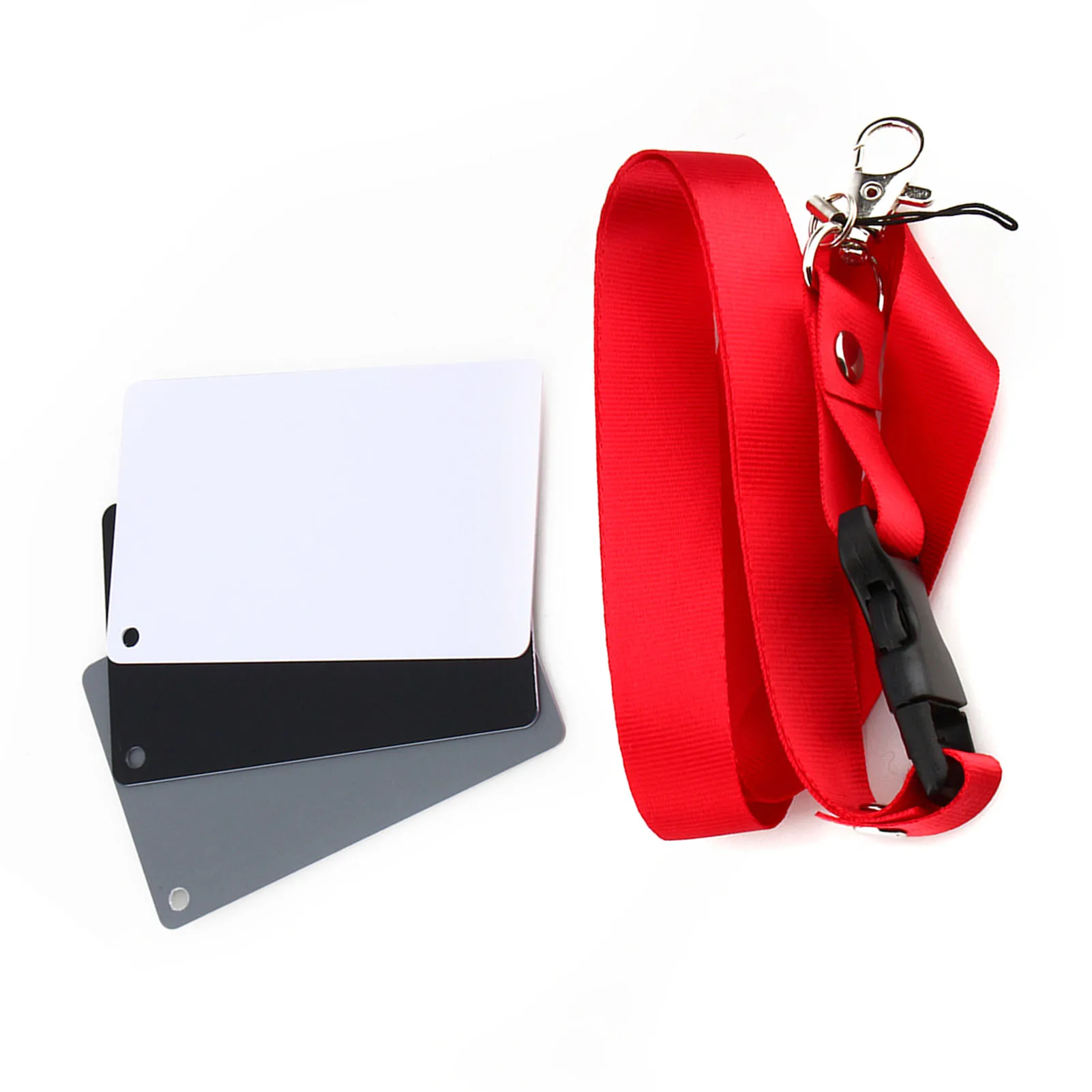 White Balance Card Set 3 in 1 18% Digital Photography Exposure Color Set Gray/White/Black