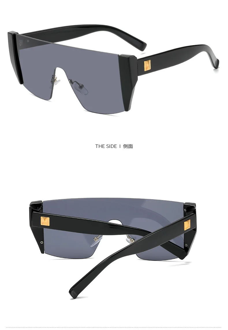Classic Square Sunglasses For Women Flat Top Designer Shades Uv400_voghion.com