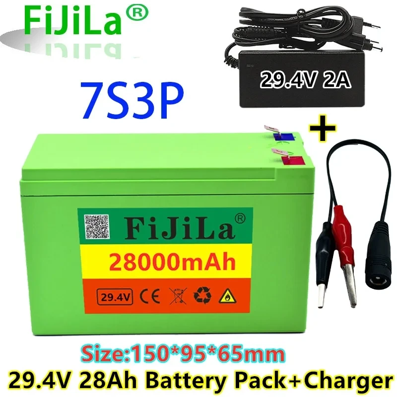

100% neue 7S 3P 18650 Li-Ion Akku 29,4 V 28000Mah Elektrische Fahrrad Moped/Elektrische/Lithium-ion Pack P2A Ladegerät