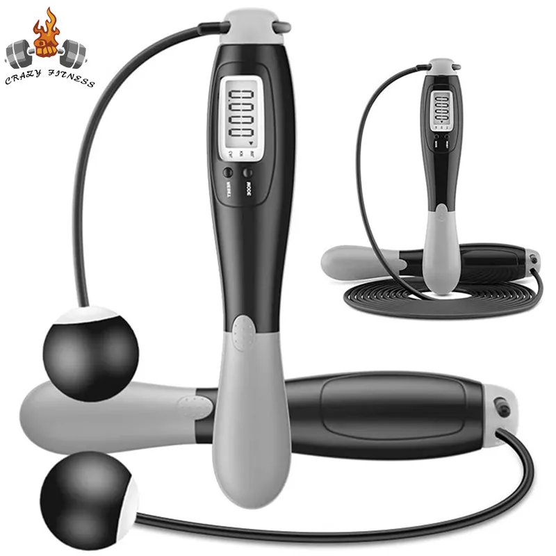 

Portable Ropeless Skipping Rope With Ball and 2.8M Spare Rope Smart Electronic Digital Lose Weight Jump Ropes Fitness Equipment