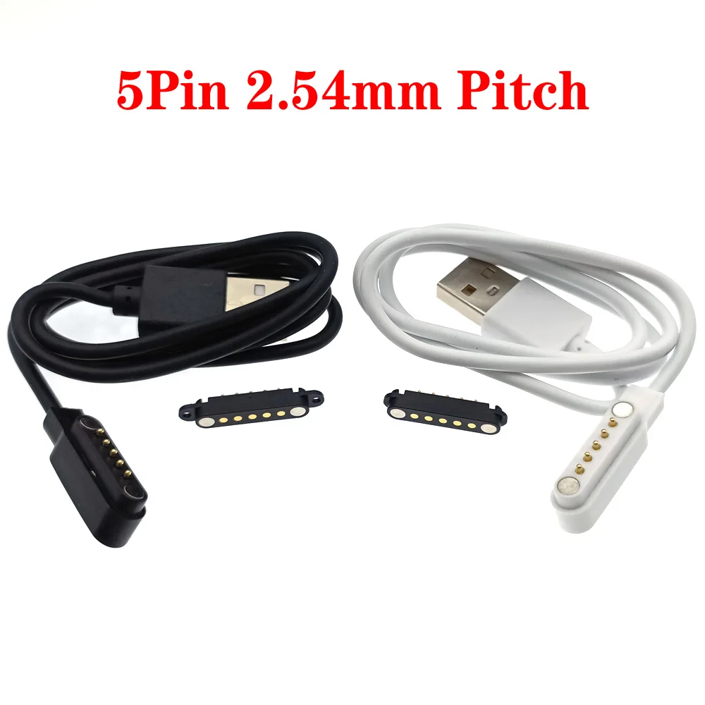 Connettore Magnetico Pogo Pin Maschio Femmina 2Pin 4Pin 5Pin Cavo Di Ricarica Pogopin Connettore Magnetico Cc Caricato A Molla Presa Di Corrente