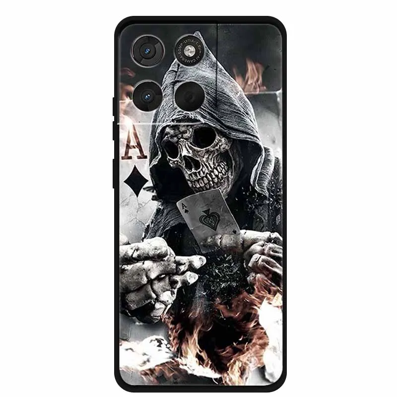 Lion Design Soft Silicone Animal Phone Case - Black TPU Protective Bumper Cover