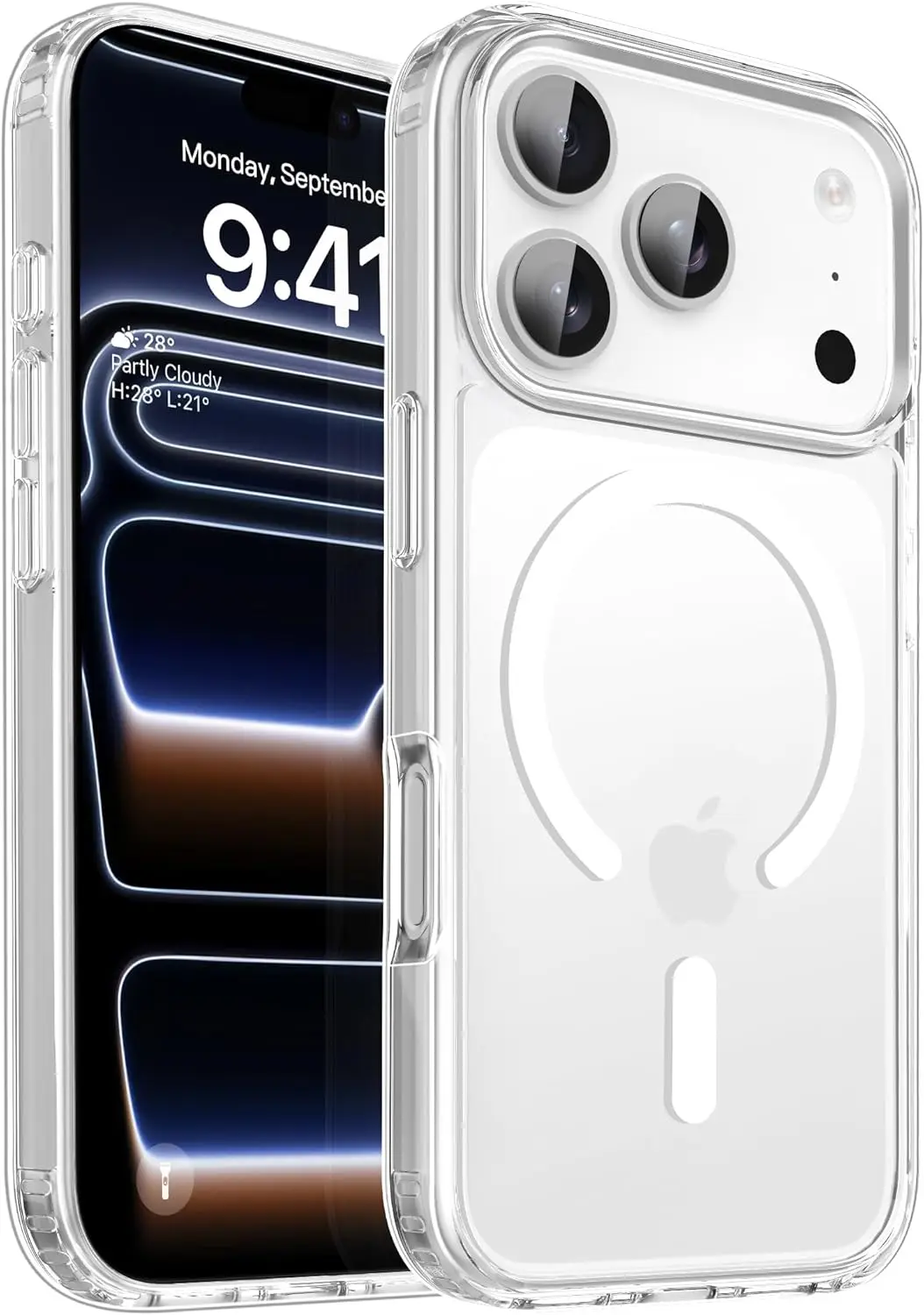 ตัวเลือกสินค้า เคสใส Magsafe ชาร์จไร้สาย iPhone 15/16/17