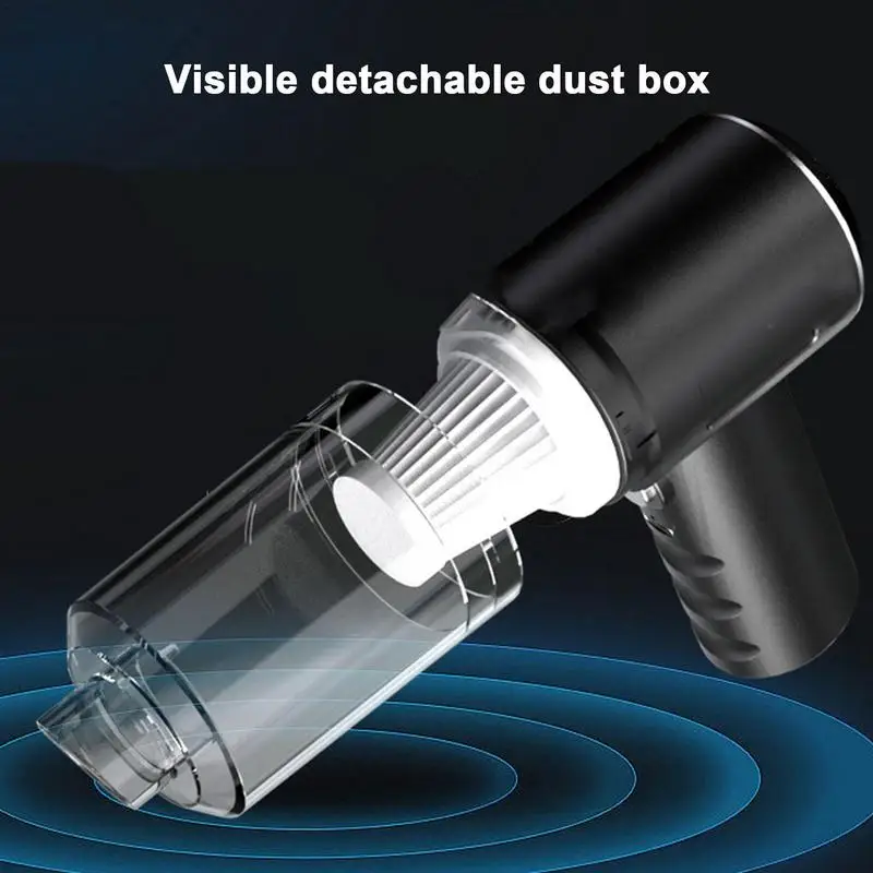휴대용 진공 휴대용 무선 진공 청소기, 고출력 USB 충전식, 강력한 흡입 클리너, 자동차 애완 동물 헤어 카펫, 5500Pa