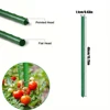 Plant Stakes Gardening Pillar Plastic Coated Steel Pipe 40cm/60cm Length Supporting Climbing Flowers Fruits Vegetables Support 5