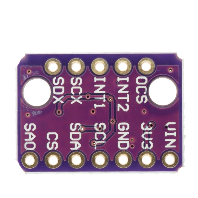Module Capteur LSM6DSO - Gyroscope 3D + Accéléromètre 3D - 6 Axes - Interface SPI/I2C - Pour Arduino, Raspberry Pi, Projets Robotiques Et Drones