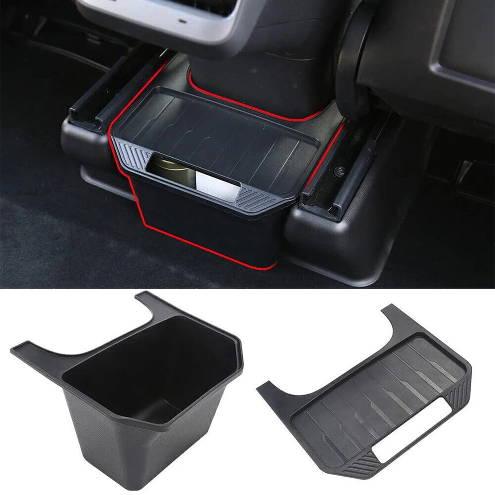 

Car Rear Seat Storage Box Center Console Organizer Tray For Tesla Model Y 2021 2022 Replace Car Accessories