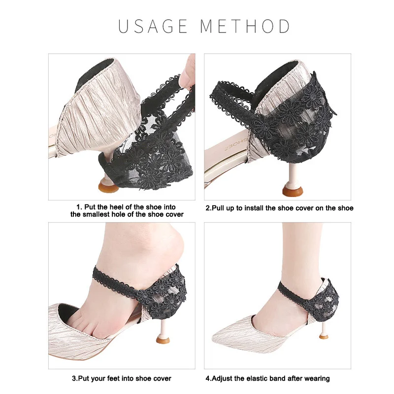 Elastic Shoelaces with Anti-Drop Heel Strap - Fashionable Solution for Loose Women's Shoes, Complimentary Shipping