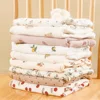 Baby Muslin Swaddle Blankets Baby Receiving Blanket Infant Wrap Bath Towel Baby Born Stroller Cover  Newborn Soft Quilt 1