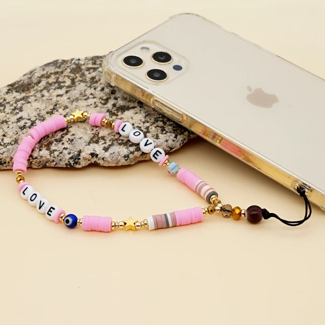 Easter Chain For Phone Charm Beads Chains Cell Phone Cord Accessories Peace  Sign Jewelry Wood Beads Straps 2023 Mobile Lanyard - AliExpress