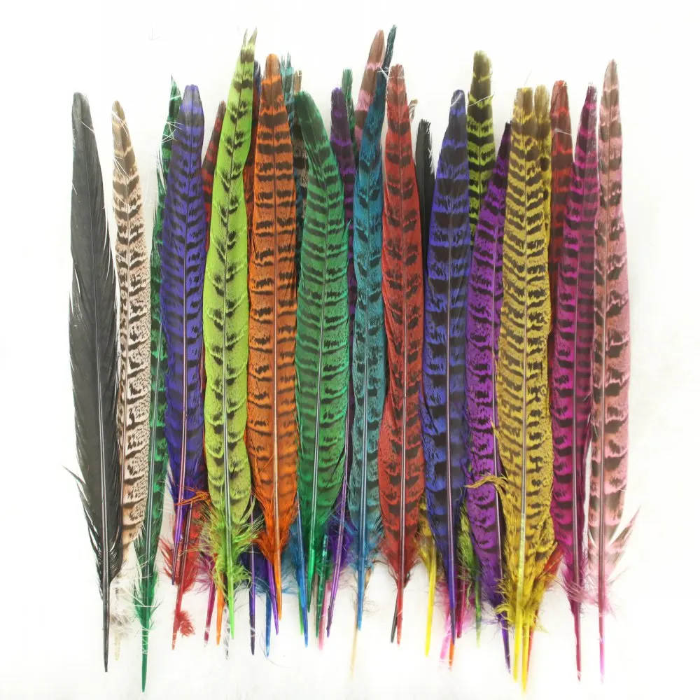 Natural Dyeing Colour 25-35 CM/10-14 Inch Pheasant Feathers DIY Craft  Ornaments Pendant Accessories - AliExpress