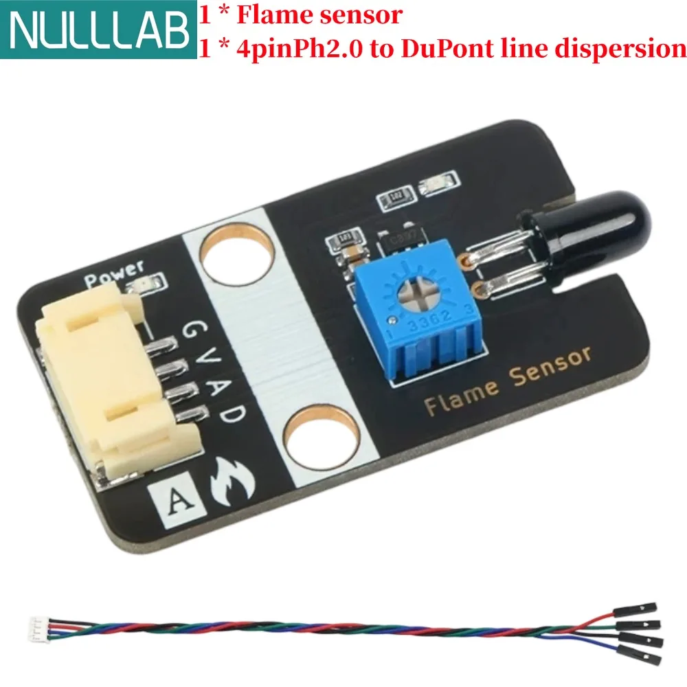 Flame Detection Sensor Module with Protective Case for Smart Home Applications