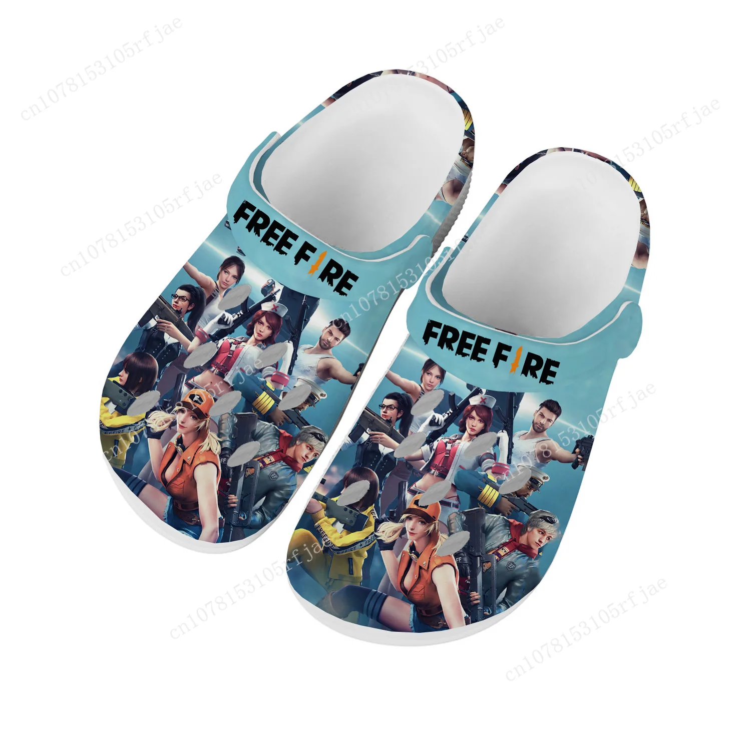 

Garena Free Fire Home Clogs Cartoon Game Men Women Teenager Custom Fashion Built Water Shoes Garden Beach Hole Slippers Sandals