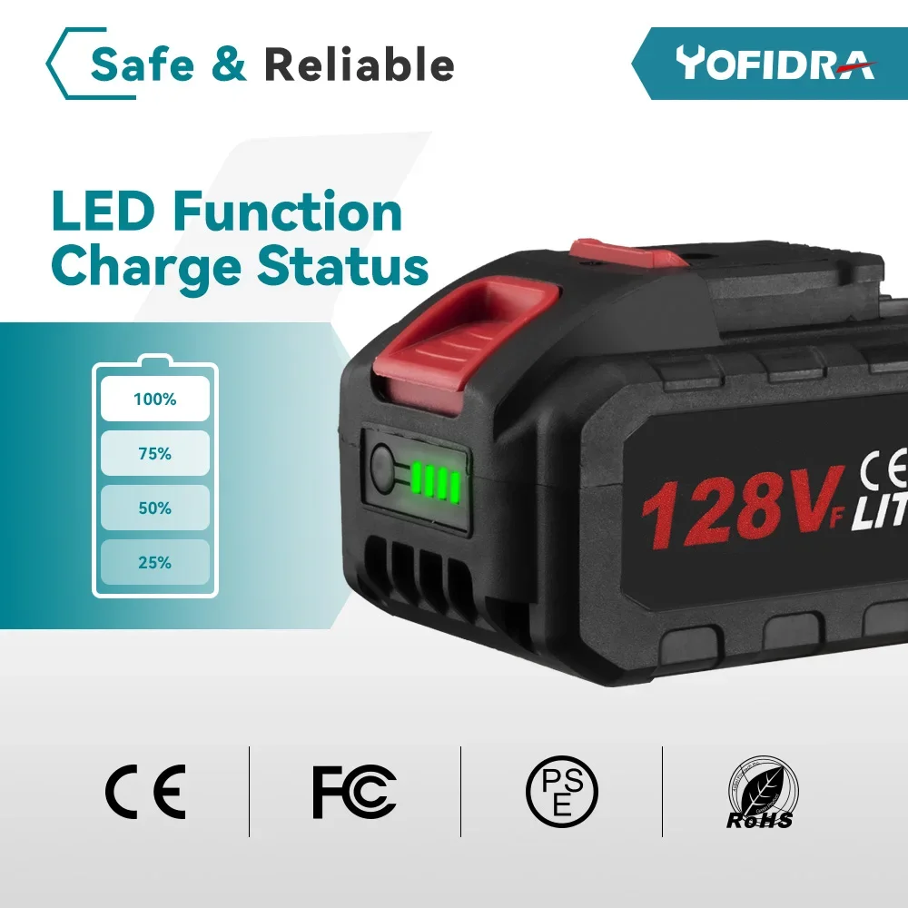Rechargeable Lithium Batteries 18V Rechargeable Battery 15000mAh for Power Tools