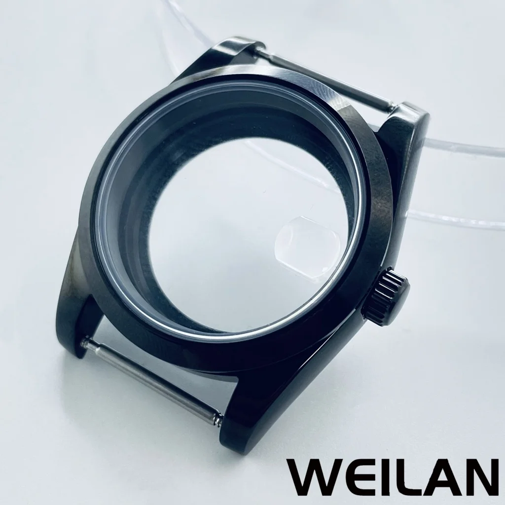 Rose Gold and Silvery Waterproof Watch Case with Sapphire Crystal