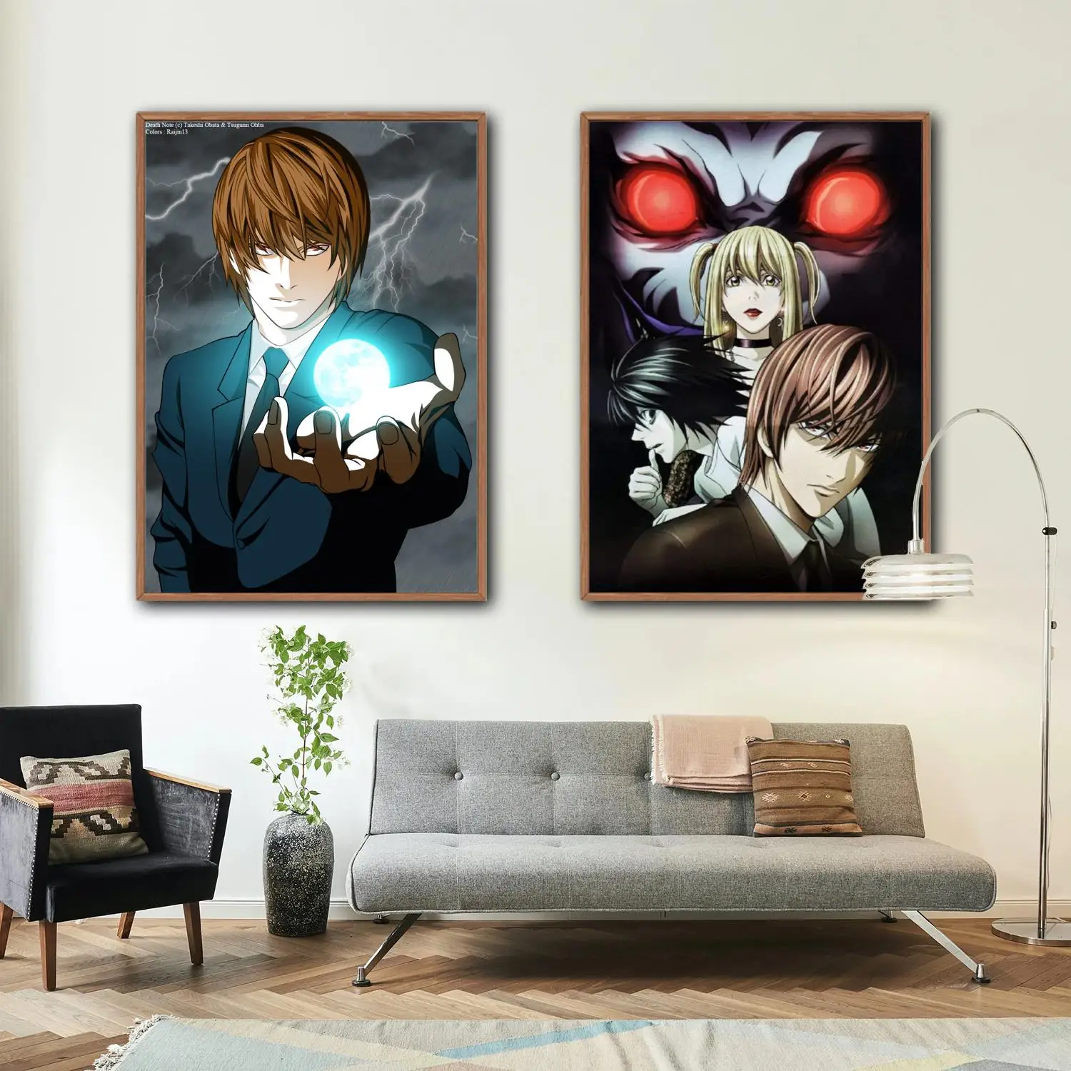 

manga death note Decorative Painting Canvas 24x36 Poster Wall Art Living Room Posters Bedroom Painting