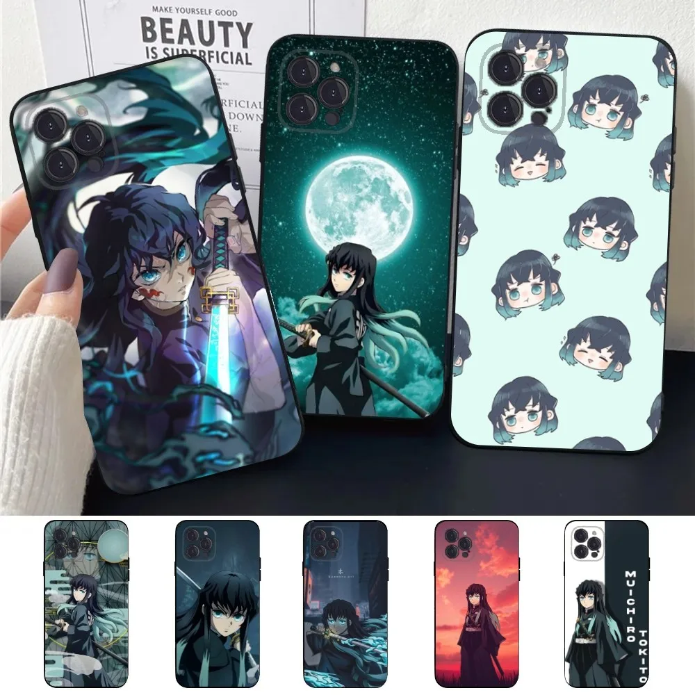 M-muichiro tokito demon slayer capa de telefone para apple iphone