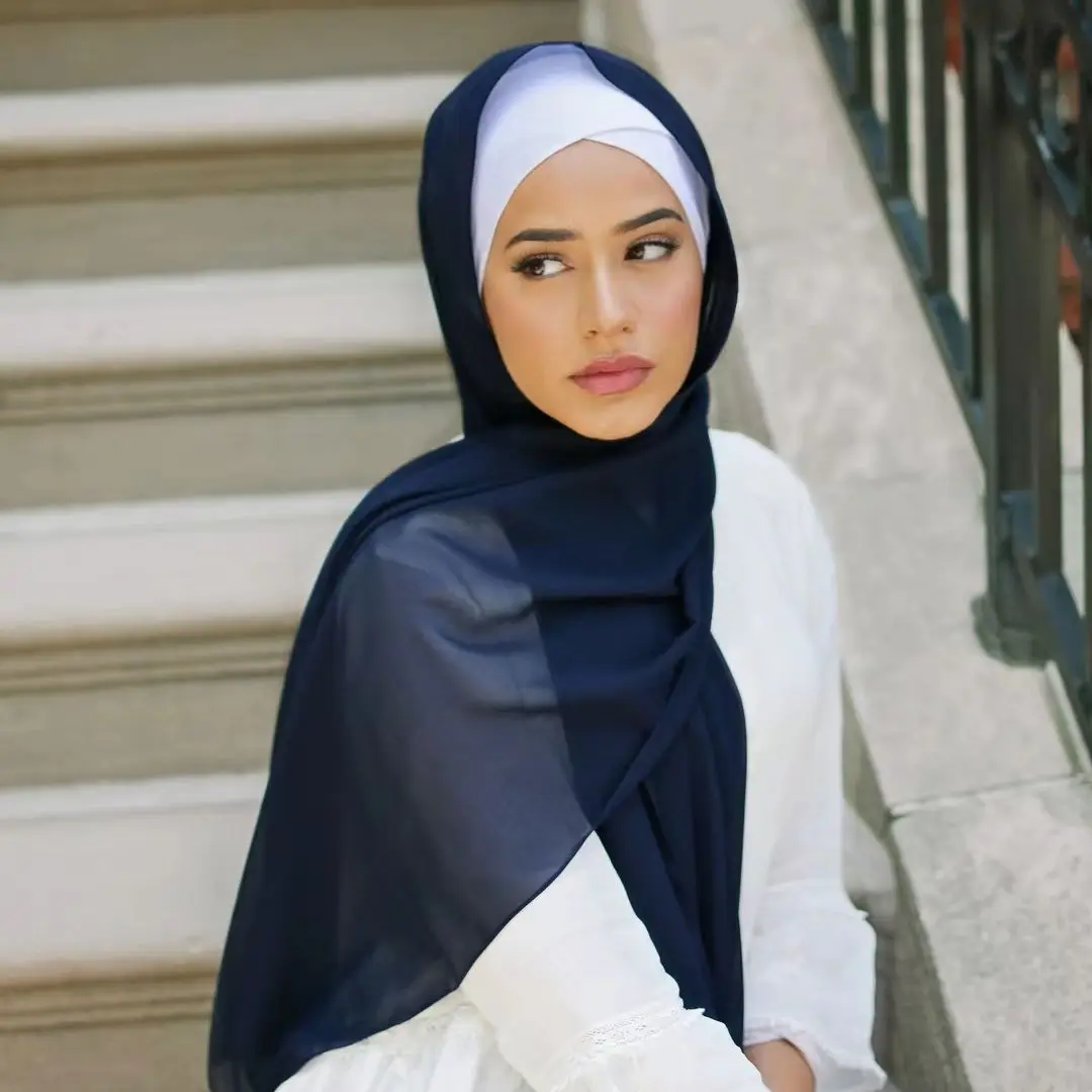 Women cotton under scarf cap turban Femme Musulman Hijab cap Female headscarf bonnet Muslim inner Hijabs
