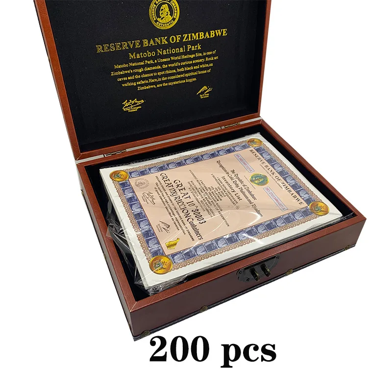 200pcsboxZimbabweGreatMyrillionContainers1030003ReserveBankofZimbabweBanknoteScroll