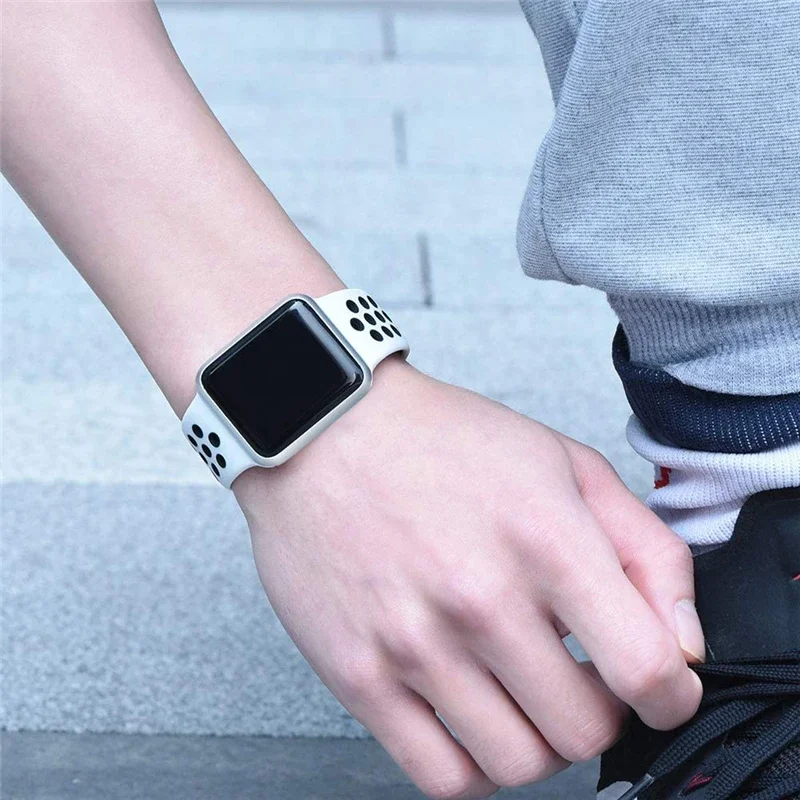Breathable Silicone Watch Strap Bracelet - Universal Fit