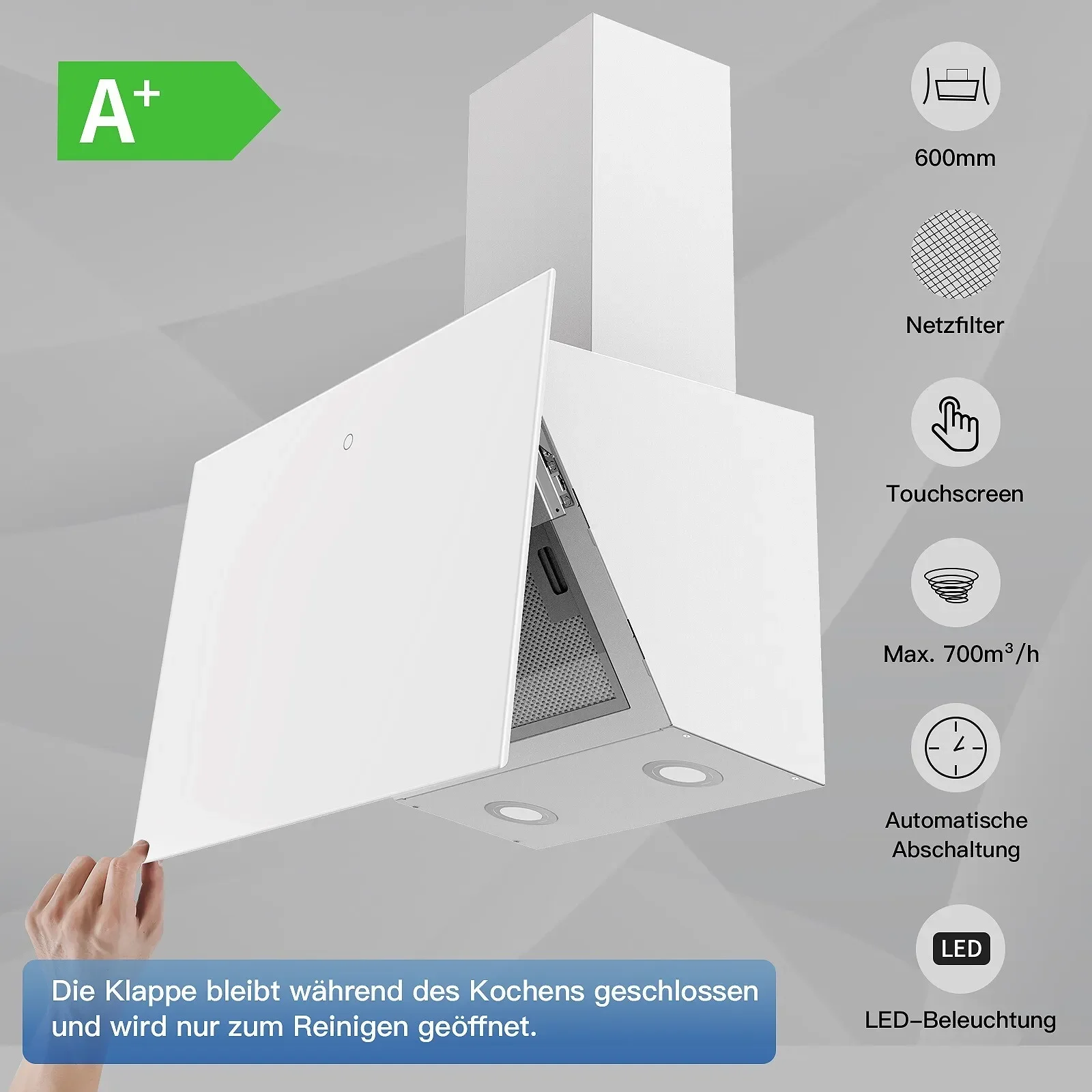 Inventum AKP6000ZWA Afzuigkap - Piramide - 60 cm - Zwart - Witgoed Outlet