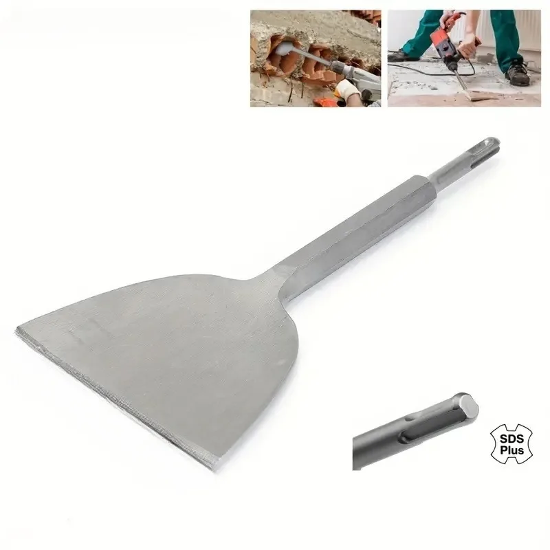 Round Handle Large Chisel Ultra-Thin Flat Shovel Cement Trough Shovel Round Handle Electric Hammer Drill Bit Chisel electric hammer drill bit