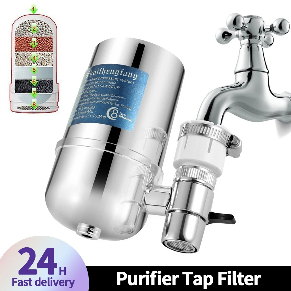 Kitchen Purifier Tap Filter for Home Use Scale Chlorine Heavy Metal Removal 6000L Multi-layered Water Purifier Filtration System water filters