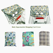 

Baby Trolley Seats Covers Supermarket Shopping Cart Cover Child Highchair Anti-dirty Cushion Oil-proof Mat Portable Single-layer