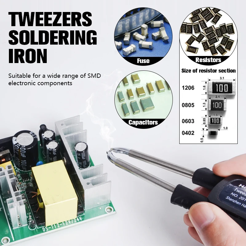 Soldering Station Tweezers Handle For Handskit STM 32 Soldering Station Temp Adjust Portable Home Electronics Repair Tool