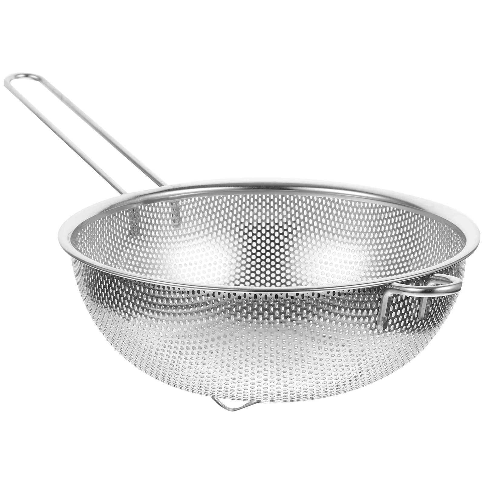 

Strainer Colander Basket Steel Mesh Stainless Kitchen Spoon Rice Strainers Skimmer Bowl Vegetable Handle Washing Things for