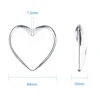 50pcs Clear Glass Big Heart Pendants for Valentine Gifts Ideas  jewelry making DIY Necklace Crafts Decor,41x42x14mm, Hole: 2mm 5