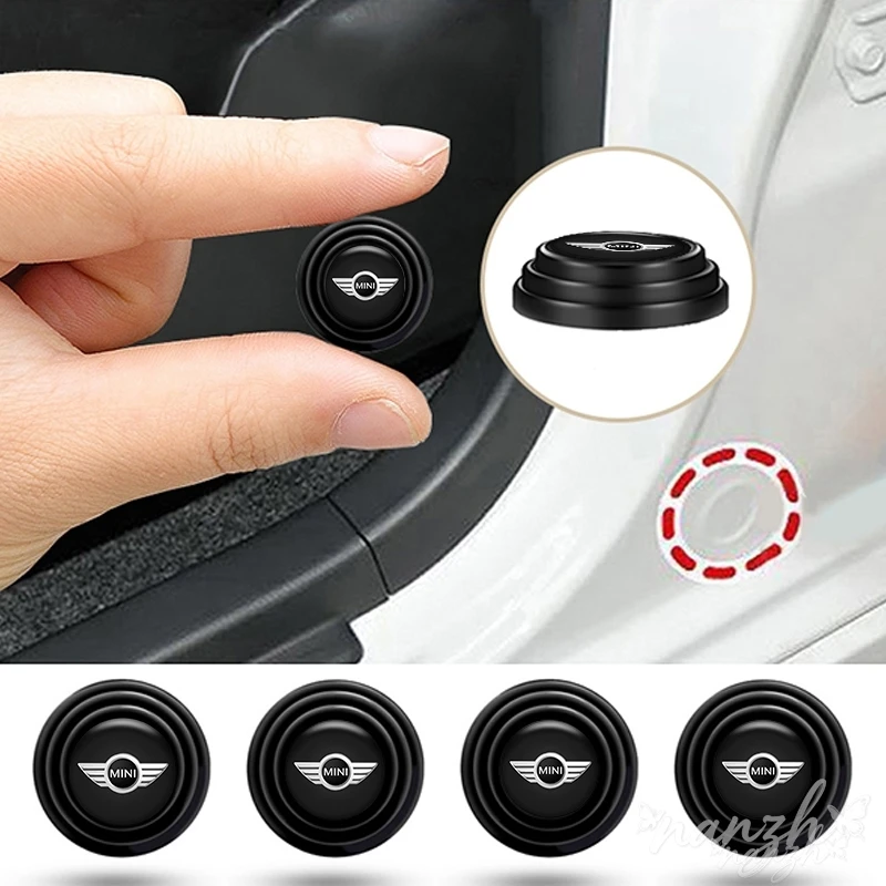 BMW 미니 쿠퍼 원 S 컨트리맨 R50 R53 R56 R60 F55 F56 스티커 용 자동차 실리콘 충돌 방지 도어 충격 방지 보호대