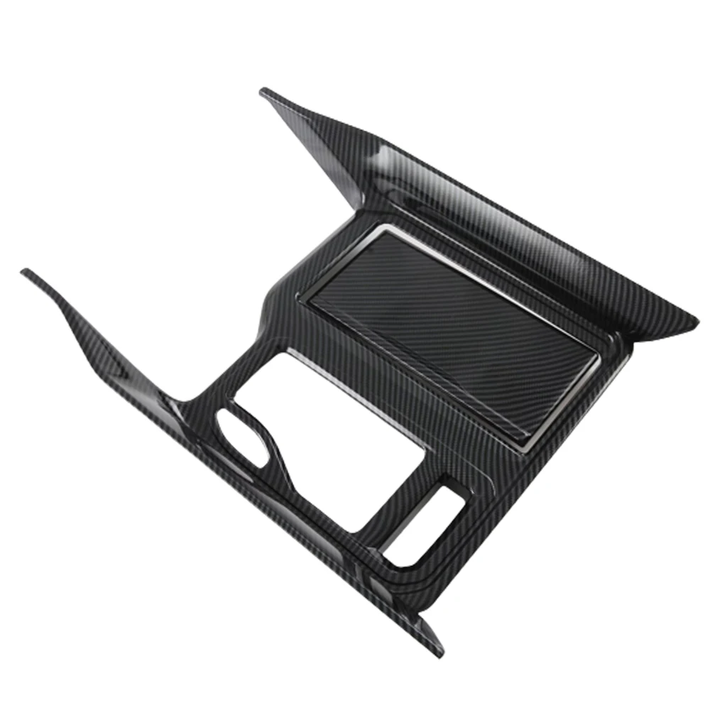 2pcs 카본 패턴 시프트 패널 커버 트림, 닷지 램 1500 2019-2023 차량 좌측 바디 키트 업그레이드 액세서리용