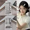 8pcs/set Metal Silver Hair Clips Korean Y2K Hairpin Barrettes Girls Women Geometry Traceless Bangs Side Clip Hair Accessories