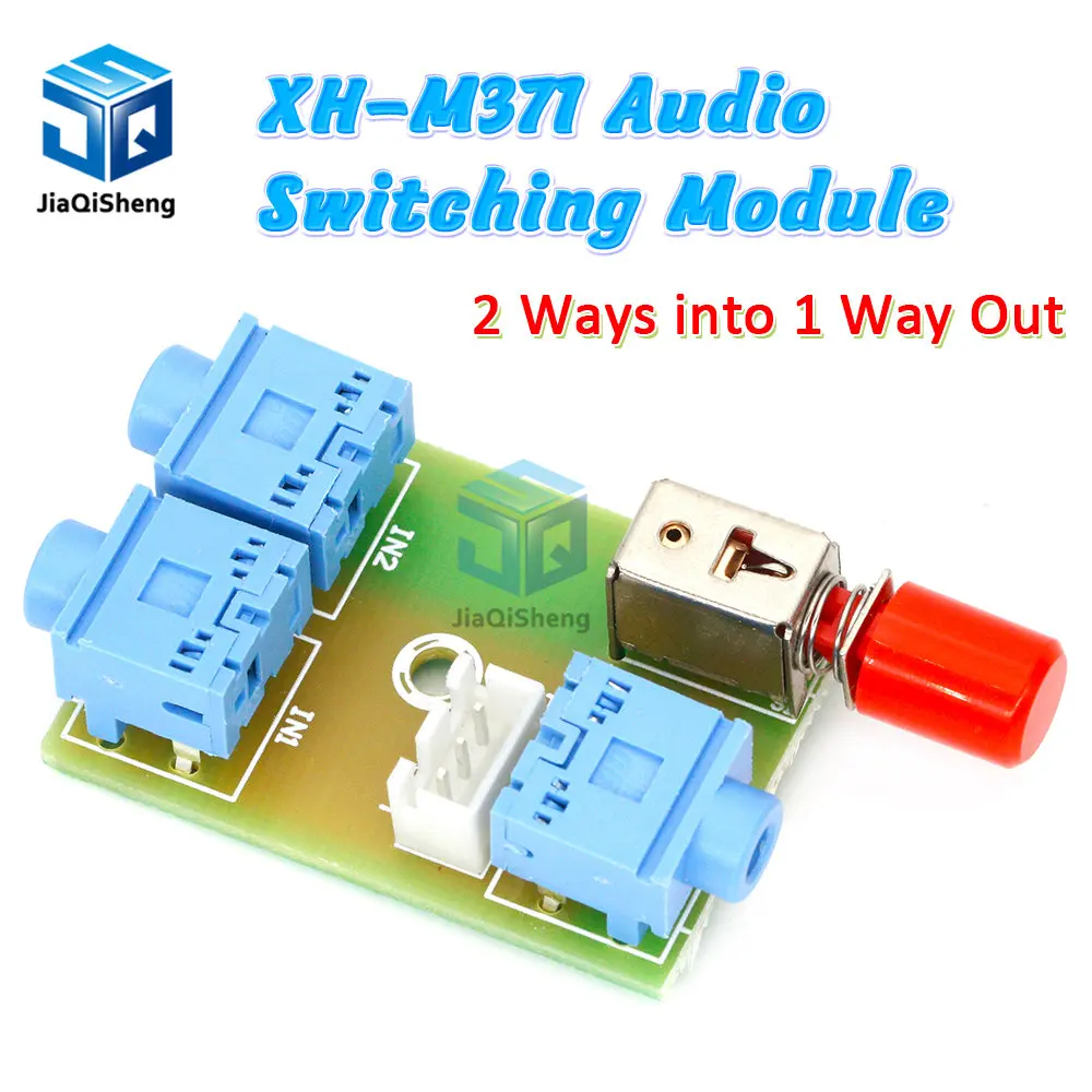 Xh-M371 3.5 Audio 2 Vie In 1 Uscita Modulo Di Commutazione Audio Scheda Di Commutazione Interruttore Presa Audio Scheda Pcb Elettronica Fai Da Te